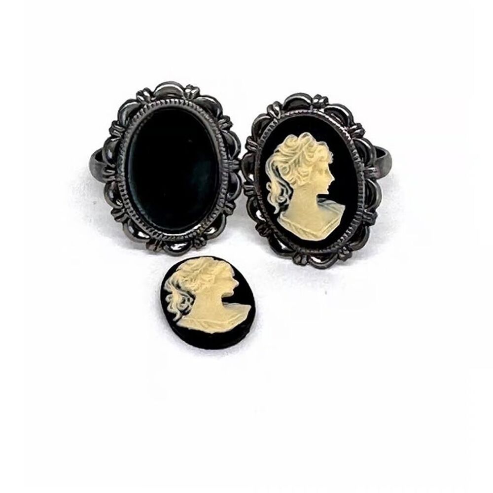 2pcs Jewelry #20832 DIY Cameo Ring Kit (makes one ring)